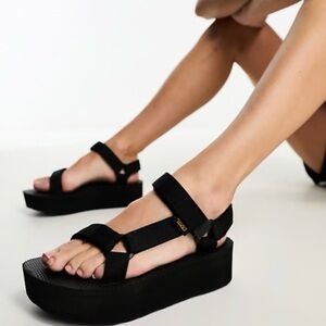 ASOS Black Platform Sandals